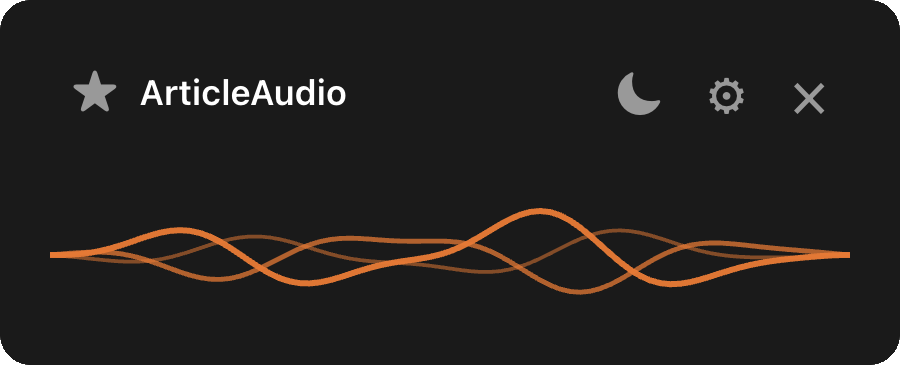 ArticleAudio streaming player overlapping the Claude response